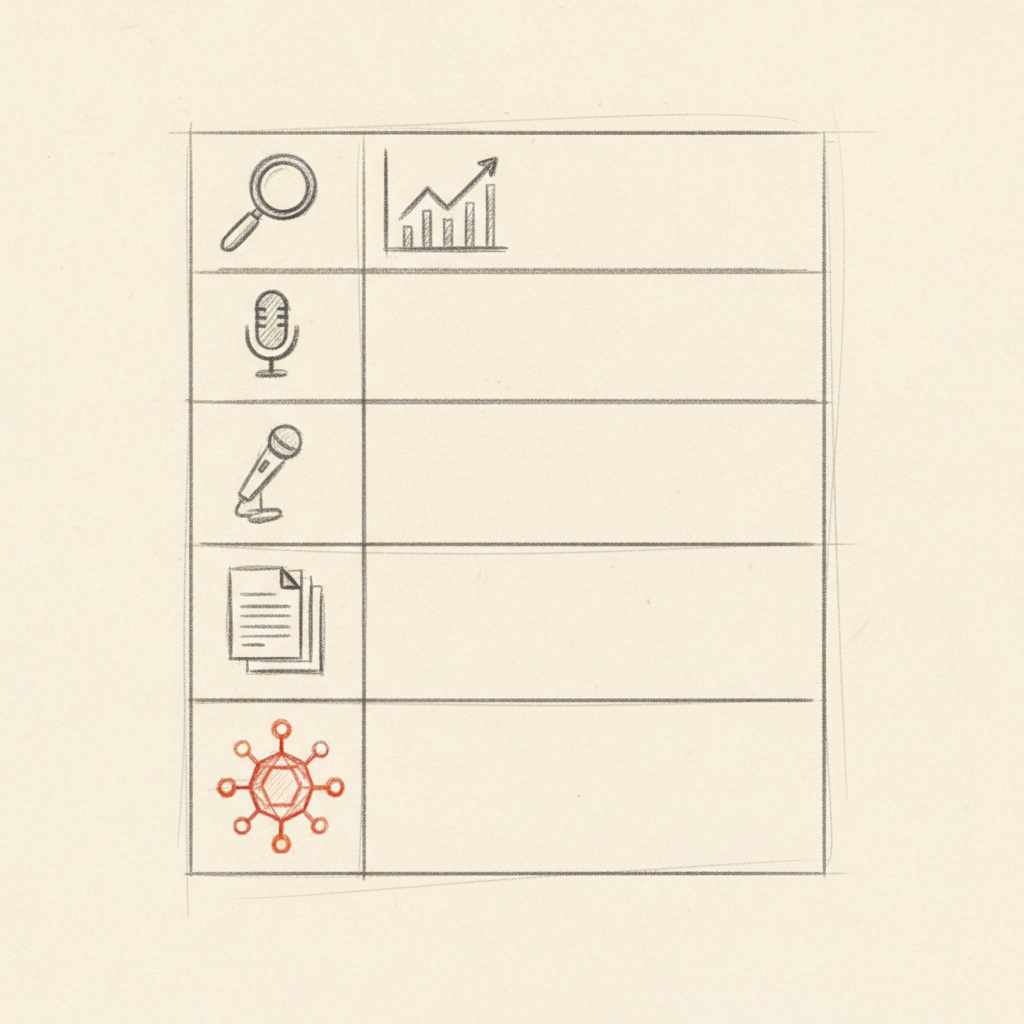 Comparison grid of 5 CI tool categories with AI-native category highlighted in red